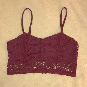 Maroon bra
